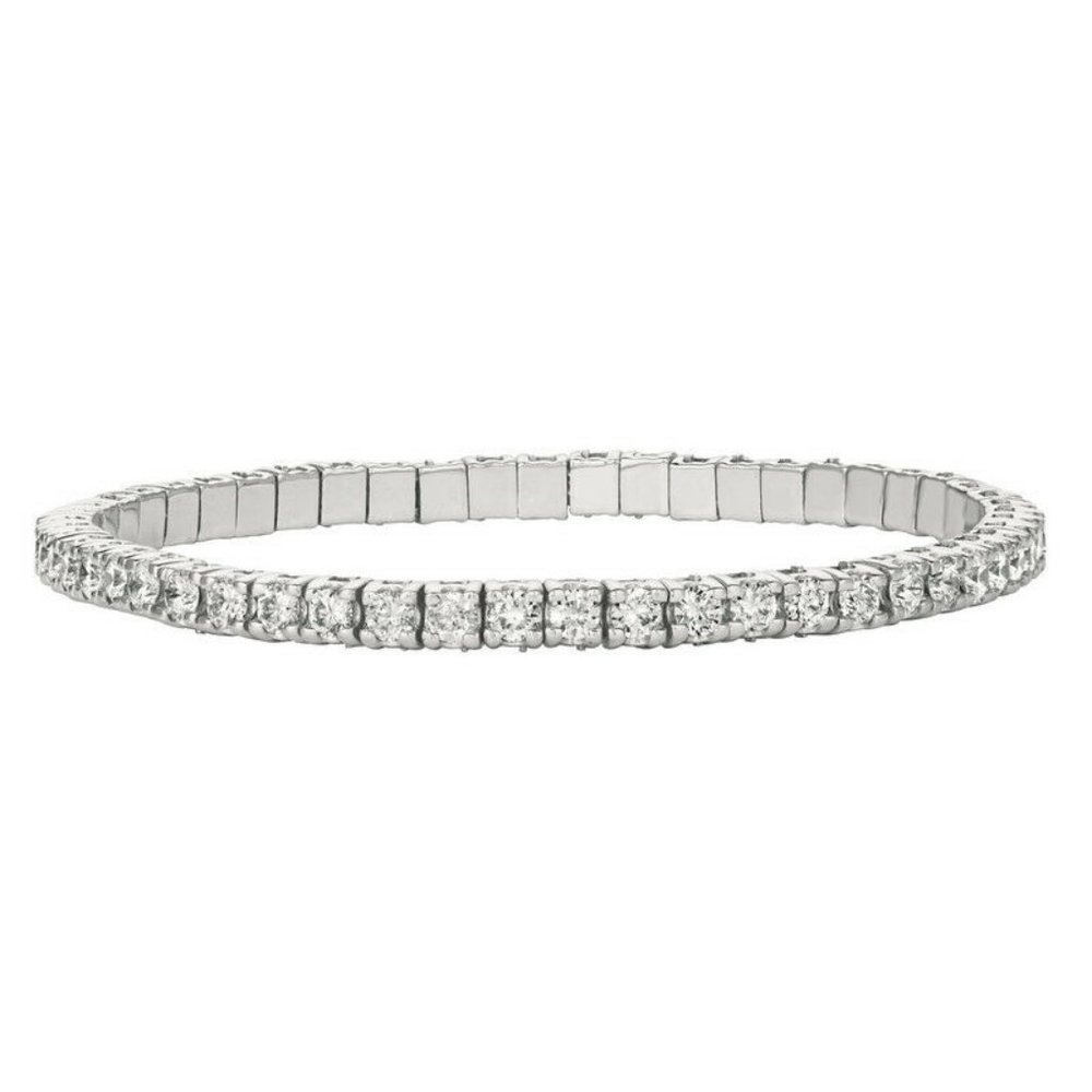 6.01 Carat Natural Diamond Stretch Bracelet